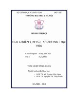 TIÊU CHUẨN ĐÁNH GIÁ KHUÔN mặt hài hòa 