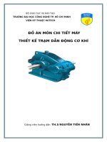 Đồ án cơ sở thiết kế máy Hutech (Phương án IC)