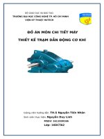 Đồ án cơ sở thiết kế máy Hutech (Phương án IC)