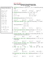 Phân dạng và bài tập trắc nghiệm lũy thừa, mũ và logarit (Có đáp án)