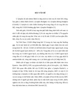 Nghiên cứu đặc điểm lâm sàng, cận lâm sàng và tỷ lệ nhiễm EBV của bệnh nhân u lympho không hodgkin ngoài hạch vùng đầu cổ 