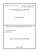 Nghiên cứu nâng cao tính năng cơ lý kỹ thuật cho một số cao su compozit bằng phụ gia nano tt 