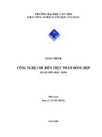 Công nghệ chế biến thực phẩm đóng hộp 