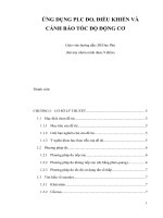 bài tập lớn PLC Ứng dụng plc để đo, điều khiển cảnh báo tốc độ động cơ
