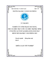 NGHIÊN cứu TÌNH TRẠNG mất RĂNG,  NHU cầu điều TRỊ và yêu cầu điều TRỊ PHỤC HÌNH ở NGƯỜI CAO TUỔI tại KHOA RĂNG hàm mặt BỆNH VIỆN đại học y hải PHÒNG 2019 