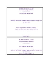 QUẢN LÝ NHÀ NƯỚC VỀ DỊCH VỤ QUẢNG CÁO TRỰC TUYẾN TẠI VIỆT NAM