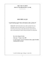 BẢI TIỂU LUẬN CUỐI KHÓA THƯ KÝ