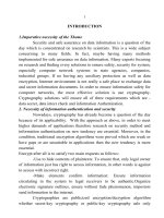 Phát triển một số phương pháp bảo mật và xác thực thông tin tr tiếng anh 