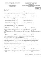 Đề thi thử Toán THPT Quốc gia 2019 lần 1 trường chuyên Hùng Vương – Gia Lai