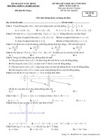 Đề thi giữa học kỳ 2 Toán 12 năm 2019 trường THPT C Nghĩa Hưng – Nam Định