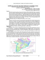 NGHIÊN CỨU, ĐỀ XUẤT GIẢI PHÁP CHỐNG XÓI LỞ BỜ BIỂN CÀ MAU