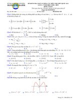  Đề kiểm tra chất lượng Toán thi THPTQG 2019 lần 2 trường Ba Đình – Thanh Hóa