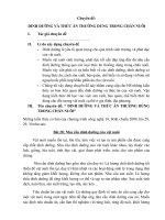 Chuyên đề:  DINH DƯỠNG VÀ THỨC ĂN THƯỜNG DÙNG TRONG CHĂN NUÔI