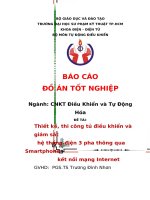 Báo cáo đồ án tốt nghiệp - Tủ điều khiển và giám sát hệ thống điện 3 pha thông qua Smartphone kết nối mạng Internet (Có code)
