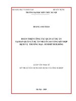Hoàn thiện công tác quản lý dự án tại ban quản lý dự án nhà ở cao tầng kết hợp dịch vụ thương mại – summit building (luận văn thạc sĩ) 