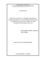 PHẢN ỨNG của NHÀ đầu tư với THÔNG báo ĐĂNG ký GIAO DỊCH cổ PHIẾU của NGƯỜI nội bộ, NGƯỜI LIÊN QUAN và cổ ĐÔNG lớn nước NGOÀI – NGHIÊN cứu TRÊN THỊ TRƯỜNG CHỨNG KHOÁN VIỆT NAM tt 