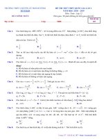  Đề thi thử Toán THPTQG 2019 trường chuyên Lê Thánh Tông – Quảng Nam lần 1
