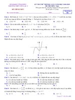 Đề thi thử THPTQG môn Toán năm 2018 – 2019 trường Yên Lạc 2 – Vĩnh Phúc lần 1