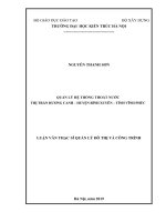 Quản lý hệ thống thoát nước tại thị trấn hương canh – tỉnh vĩnh phúc (luận văn thạc sĩ) 