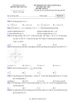  Đề thi KSCL Toán 12 năm 2018 – 2019 trường THPT Sơn Tây – Hà Nội lần 1