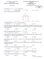 Đề thi thử THPT Quốc gia 2019 môn Toán trường Lê Hồng Phong – Thanh Hóa lần 1