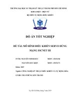 BÁO CÁO ĐỒ ÁN TỐT NGHIỆP - ĐIỀU KHIỂN SERVO DÙNG MẠNG SSCNET III (Có code)