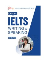 KHÓA học IELTS WRITING SPEAKING ONLINE IELTS FIGHTER 