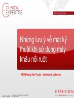 Những lưu  ý về  mặt kỹ thuật khi sử dụng máy khâu nối ruột