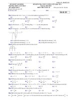 Đề kiểm tra chất lượng giữa HK1 Toán 12 năm 2018 – 2019 trường Nam Trực – Nam Định