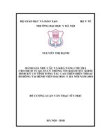 ĐÁNH GIÁ NHU cầu và KHẢ NĂNG CHI TRẢ CHO DỊCH vụ QUẢN lý THÔNG TIN KHÁM sức KHỎE ĐỊNH kỳ có TÍNH TƯƠNG tác CAO TRÊN điện THOẠI DI ĐỘNG tại BỆNH VIỆN đại học y hà nội năm 2018 