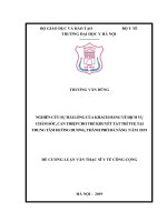 NGHIÊN cứu sự hài LÒNG của KHÁCH HÀNG về DỊCH vụ CHĂM sóc, CAN THIỆP CHO TRẺ KHUYẾT tật TRÍ TUỆ tại TRUNG tâm HƯỚNG DƯƠNG, THÀNH PHỐ đà NẴNG năm 2019 