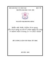 NHẬN xét đặc điểm lâm SÀNG, cận lâm SÀNG và xử TRÍ CHỬA NGOÀI tử CUNG tại BỆNH VIỆN e TRONG 2 năm 2017 2018 