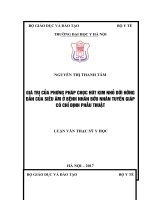 GIÁ TRỊ của PHƯƠNG PHÁP CHỌC hút KIM NHỎ dưới HƯỚNG dẫn của SIÊU âm ở BỆNH NHÂN bướu NHÂN TUYẾN GIÁP có CHỈ ĐỊNH PHẪU THUẬT 