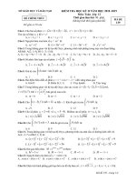 Đề thi học kỳ 2 toán 12 năm học 2018 – 2019 sở GDĐT bình dương 