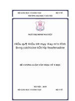 HIỆU QUẢ điều TRỊ mày ĐAY mạn TÍNH BẰNG COLCHICINE kết hợp FEXOFENADINE 