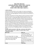 BÀI THU HOẠCH THĂNG HẠNG II TIỂU HỌC