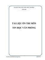 TÀI LIỆU ôn THI VIÊN CHỨC GIÁO VIÊN năm 2019 môn TIN học 