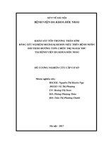 KHẢO sát tổn THƯƠNG THẬN sớm BẰNG xét NGHIỆM MICROALBUMIN NIỆU TRÊN BỆNH NHÂN đái THÁO ĐƯỜNG TYPS 2 điều TRỊ NGOẠI TRÚ tại BỆNH VIỆN đa KHOA hòe NHAI 