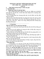 NỘI DUNG CHƯƠNG TRÌNH HỌP PHỤ HUYNH hk1