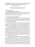 Tâm lí học phát triển và ứng dụng trong giáo dục đặc biệt: Bài 14. Sự phát triển giai đoạn sau 18 tuổi