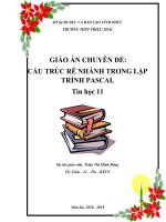 CẤU TRÚC RẼ NHÁNH TRONG LẬP TRÌNH PASCAL Tin học 11