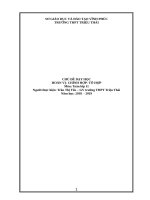 CHỦ ĐỀ  HOÁN VỊ CHỈNH HỢP TỔ HỢP