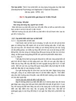 Tâm lí học phát triển và ứng dụng trong giáo dục đặc biệt: Bài 13. Sự phát triển giai đoạn từ 12 đến 18 tuổi