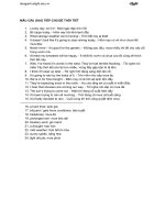 MẪU câu GIAO TIẾP CHỦ đề THỜI TIẾT