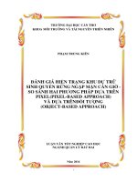 So sánh phương pháp xử lý ảnh viễn thám bằng phần mềm ecognition và Envi