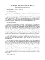 Bài phát biểu khai giảng năm học 2019  2020 dành cho ban giám hiệu