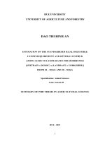 Xác định nhu cầu lysine tiêu hóa hồi tràng tiêu chuẩn và tỉ lệ tối ưu giữa axit amin chứa lưu huỳnh với lysine cho lợn (pietrain x duroc) x (landrace x yorkshire) giai đoạn 10 – 20 kg và 30 – 50 kg tt tiếng anh 