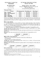 Đề và đáp án thi HSG môn tin học tỉnh thanh hóa năm 2017 2018