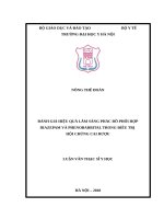 ĐÁNH GIÁ HIỆU QUẢ lâm SÀNG PHÁC đồ PHỐI hợp DIAZEPAM và PHENOBARBITAL TRONG điều TRỊ hội CHỨNG CAI rượu 