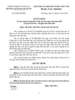 Quy chế về thực hiện công khai tài chính năm học 2019 2020